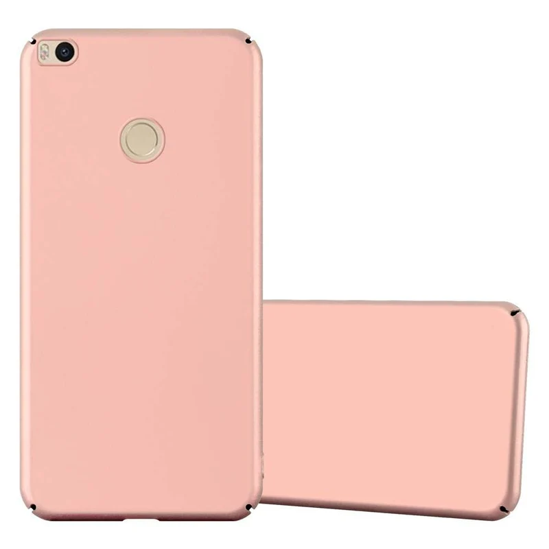 Cadorabo Hülle kompatibel mit Xiaomi Mi MAX 2 Hard Case Schutzhülle in Metall Optik gegen Kratzer und Stöße