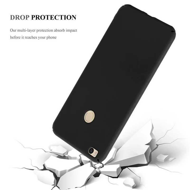 Cadorabo Hülle kompatibel mit Xiaomi Mi MAX 2 Hard Case Schutzhülle in Metall Optik gegen Kratzer und Stöße