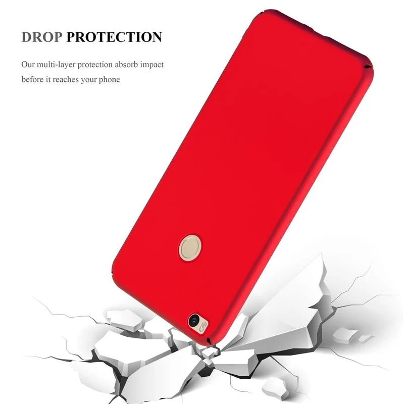 Cadorabo Hülle kompatibel mit Xiaomi Mi MAX 2 Hard Case Schutzhülle in Metall Optik gegen Kratzer und Stöße