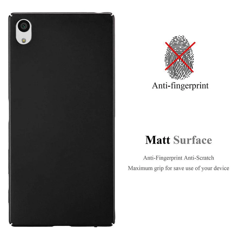 Cadorabo Hülle kompatibel mit Sony Xperia Z5 PREMIUM Hard Case Schutzhülle in Metall Optik gegen Kratzer und Stöße