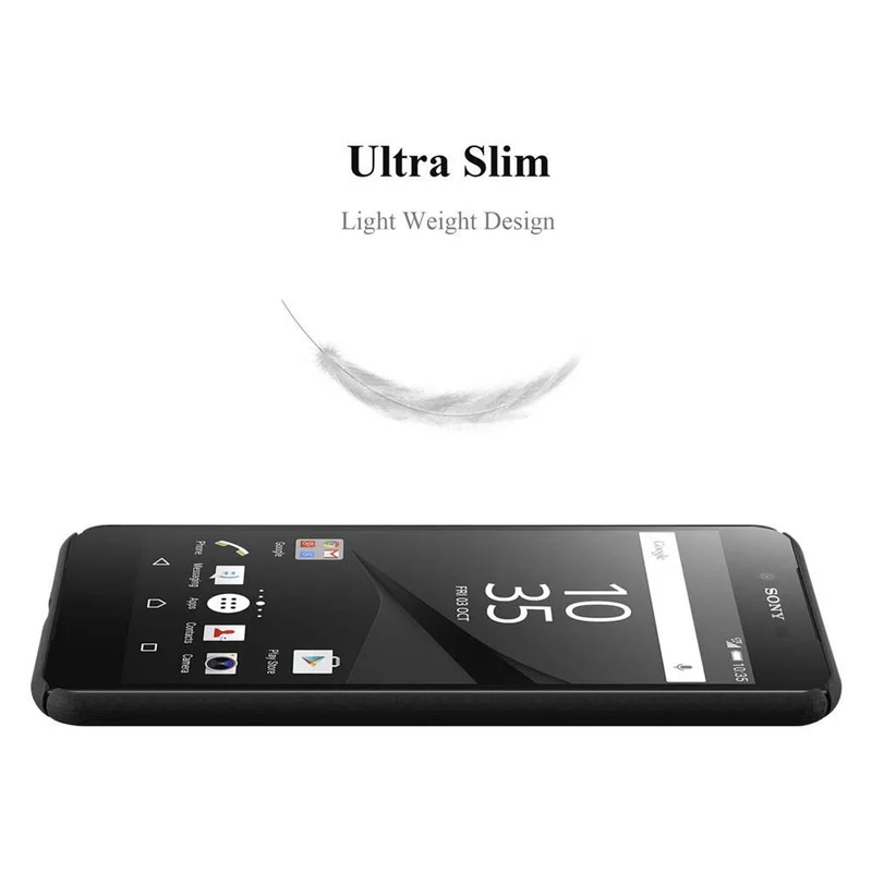 Cadorabo Hülle kompatibel mit Sony Xperia Z5 PREMIUM Hard Case Schutzhülle in Metall Optik gegen Kratzer und Stöße
