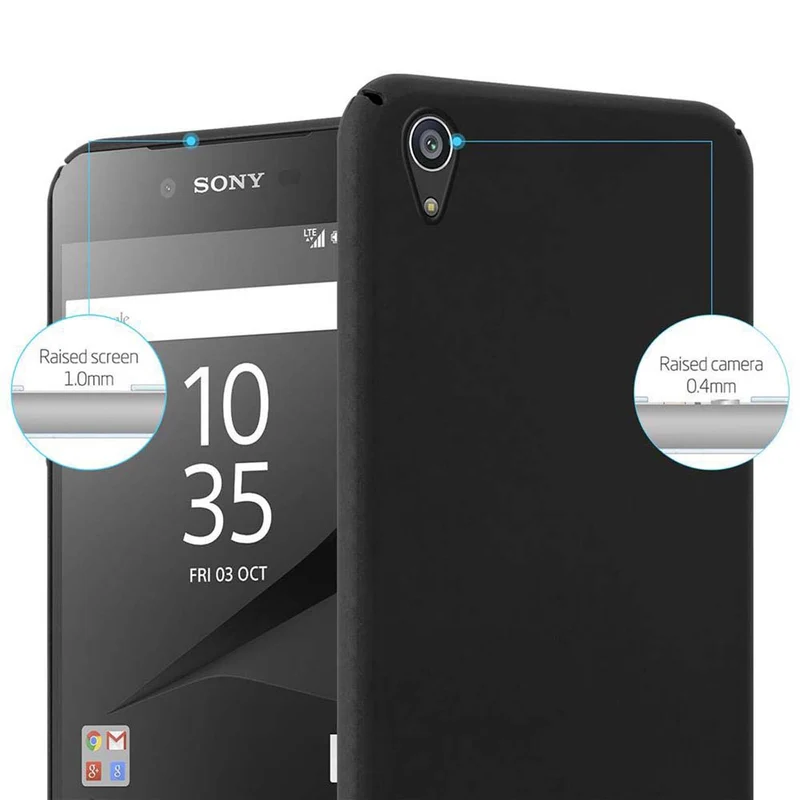 Cadorabo Hülle kompatibel mit Sony Xperia Z5 PREMIUM Hard Case Schutzhülle in Metall Optik gegen Kratzer und Stöße