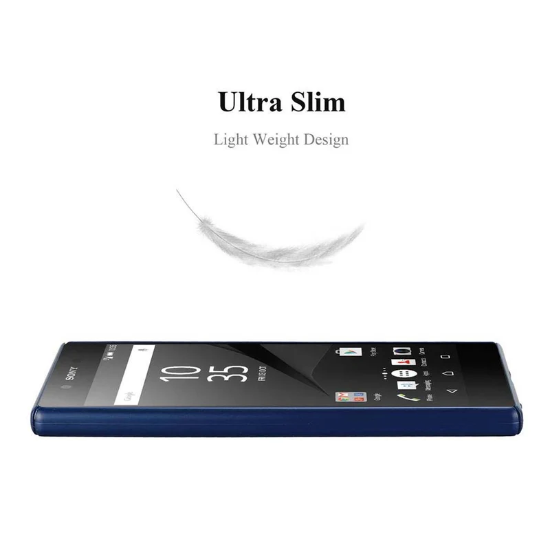 Cadorabo Hülle kompatibel mit Sony Xperia Z5 PREMIUM Hard Case Schutzhülle in Metall Optik gegen Kratzer und Stöße