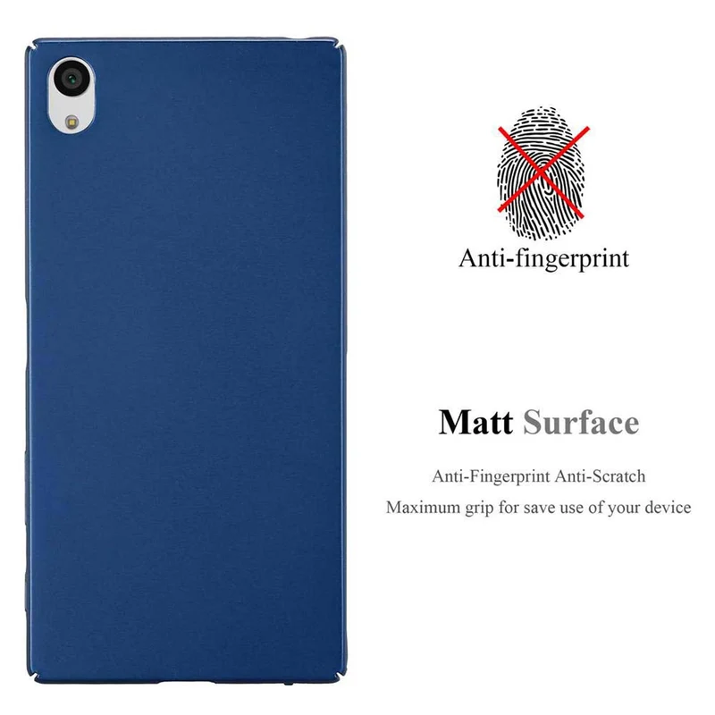 Cadorabo Hülle kompatibel mit Sony Xperia Z5 PREMIUM Hard Case Schutzhülle in Metall Optik gegen Kratzer und Stöße