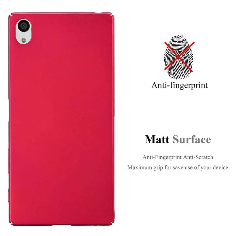 Cadorabo Hülle kompatibel mit Sony Xperia Z5 PREMIUM Hard Case Schutzhülle in Metall Optik gegen Kratzer und Stöße