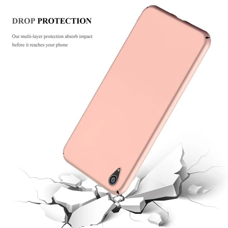 Cadorabo Hülle kompatibel mit Sony Xperia Z5 PREMIUM Hard Case Schutzhülle in Metall Optik gegen Kratzer und Stöße