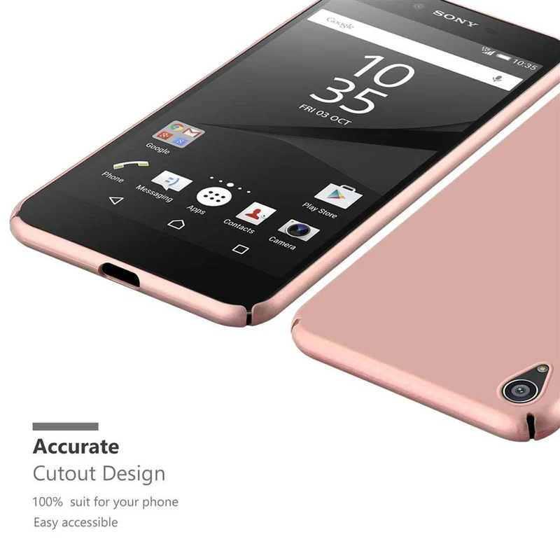 Cadorabo Hülle kompatibel mit Sony Xperia Z5 PREMIUM Hard Case Schutzhülle in Metall Optik gegen Kratzer und Stöße