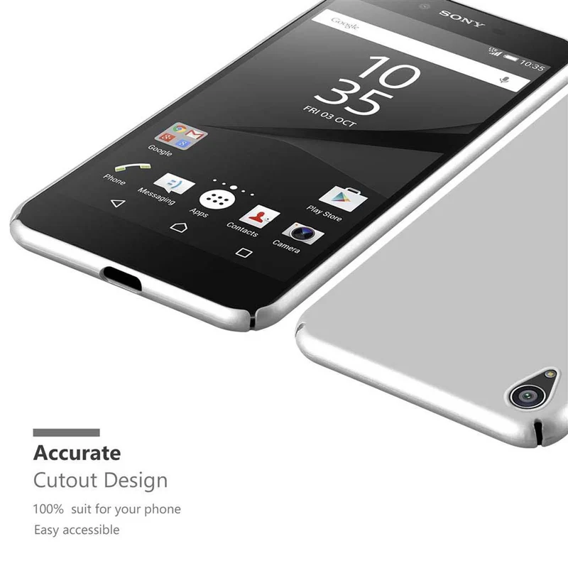 Cadorabo Hülle kompatibel mit Sony Xperia Z5 PREMIUM Hard Case Schutzhülle in Metall Optik gegen Kratzer und Stöße