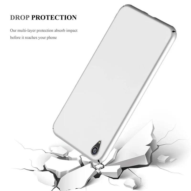 Cadorabo Hülle kompatibel mit Sony Xperia Z5 PREMIUM Hard Case Schutzhülle in Metall Optik gegen Kratzer und Stöße