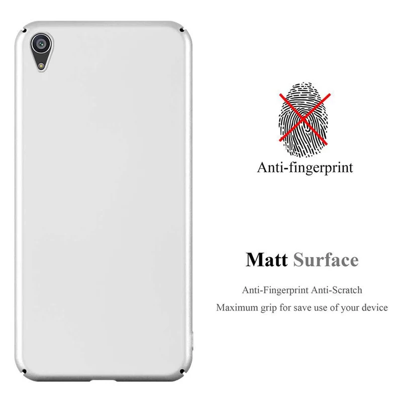 Cadorabo Hülle kompatibel mit Sony Xperia Z5 PREMIUM Hard Case Schutzhülle in Metall Optik gegen Kratzer und Stöße