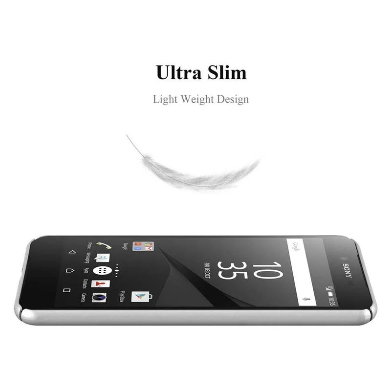Cadorabo Hülle kompatibel mit Sony Xperia Z5 PREMIUM Hard Case Schutzhülle in Metall Optik gegen Kratzer und Stöße