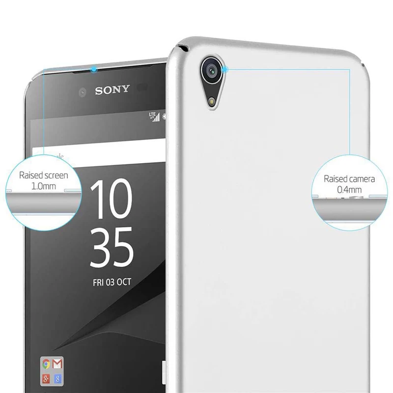 Cadorabo Hülle kompatibel mit Sony Xperia Z5 PREMIUM Hard Case Schutzhülle in Metall Optik gegen Kratzer und Stöße