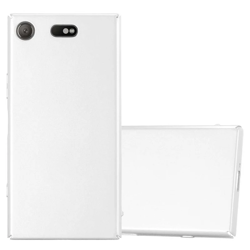 Cadorabo Hülle kompatibel mit Sony Xperia XZ1 COMPACT Hard Case Schutzhülle in Metall Optik gegen Kratzer und Stöße