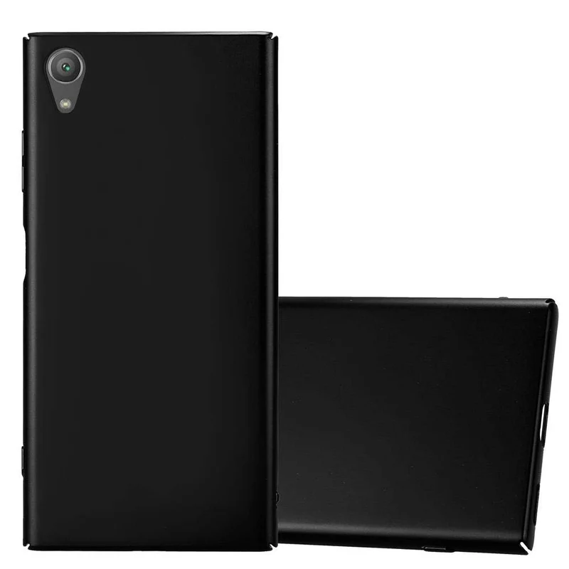 Cadorabo Hülle kompatibel mit Sony Xperia XA1 PLUS Hard Case Schutzhülle in Metall Optik gegen Kratzer und Stöße
