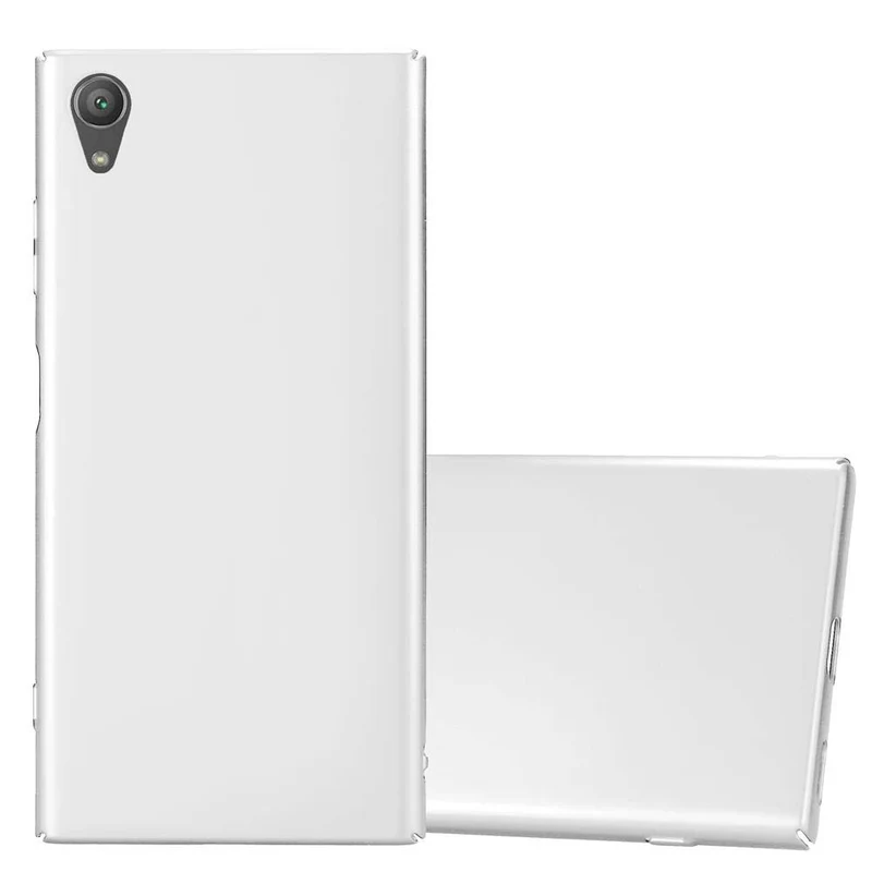 Cadorabo Hülle kompatibel mit Sony Xperia XA1 PLUS Hard Case Schutzhülle in Metall Optik gegen Kratzer und Stöße