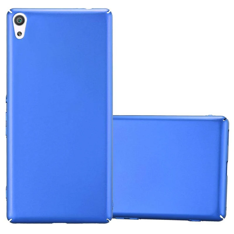Cadorabo Hülle kompatibel mit Sony Xperia XA ULTRA Hard Case Schutzhülle in Metall Optik gegen Kratzer und Stöße