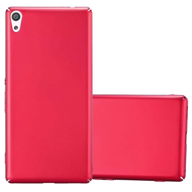 Cadorabo Hülle kompatibel mit Sony Xperia XA ULTRA Hard Case Schutzhülle in Metall Optik gegen Kratzer und Stöße