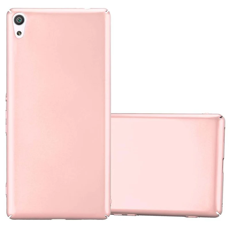 Cadorabo Hülle kompatibel mit Sony Xperia XA ULTRA Hard Case Schutzhülle in Metall Optik gegen Kratzer und Stöße