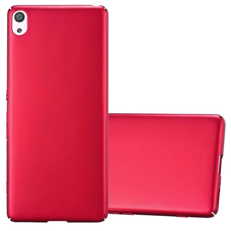Cadorabo Hülle kompatibel mit Sony Xperia XA Hard Case Schutzhülle in Metall Optik gegen Kratzer und Stöße