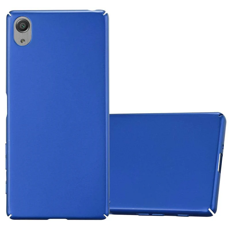 Cadorabo Hülle kompatibel mit Sony Xperia X Hard Case Schutzhülle in Metall Optik gegen Kratzer und Stöße
