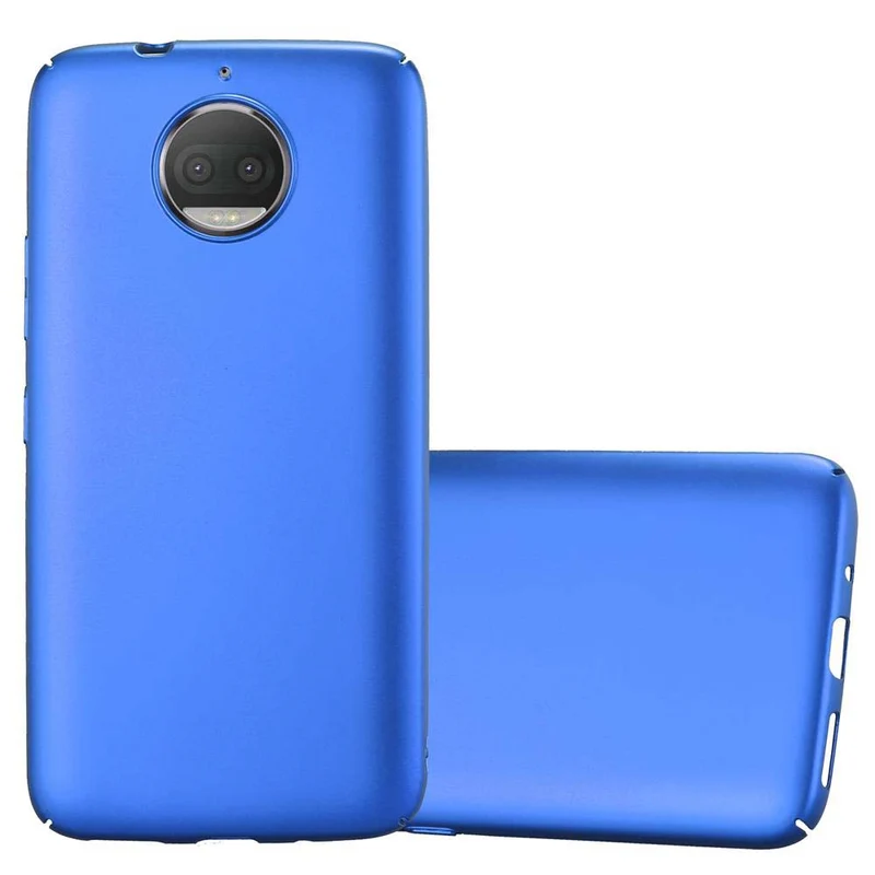 Cadorabo Hülle kompatibel mit Motorola MOTO G5S PLUS Hard Case Schutzhülle in Metall Optik gegen Kratzer und Stöße