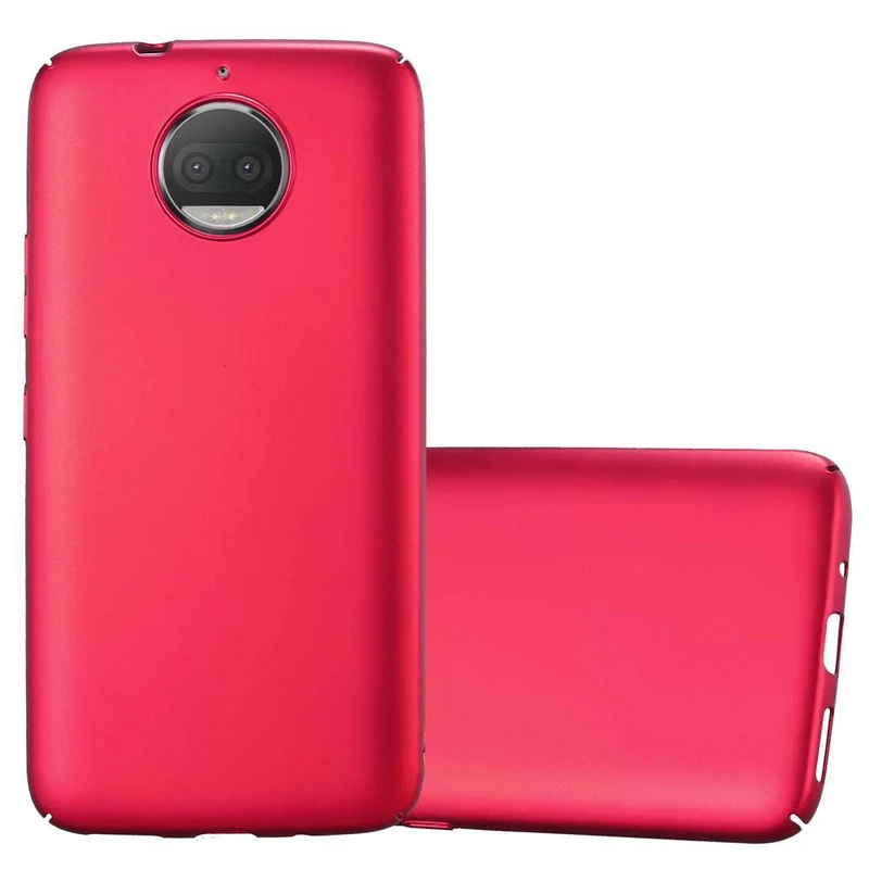 Cadorabo Hülle kompatibel mit Motorola MOTO G5S PLUS Hard Case Schutzhülle in Metall Optik gegen Kratzer und Stöße