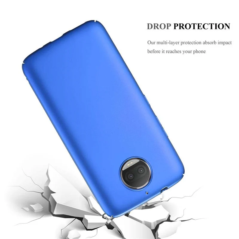 Cadorabo Hülle kompatibel mit Motorola MOTO G5S PLUS Hard Case Schutzhülle in Metall Optik gegen Kratzer und Stöße