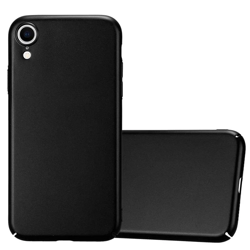 Cadorabo Hülle kompatibel mit Apple iPhone XR Hard Case Schutzhülle in Metall Optik gegen Kratzer und Stöße
