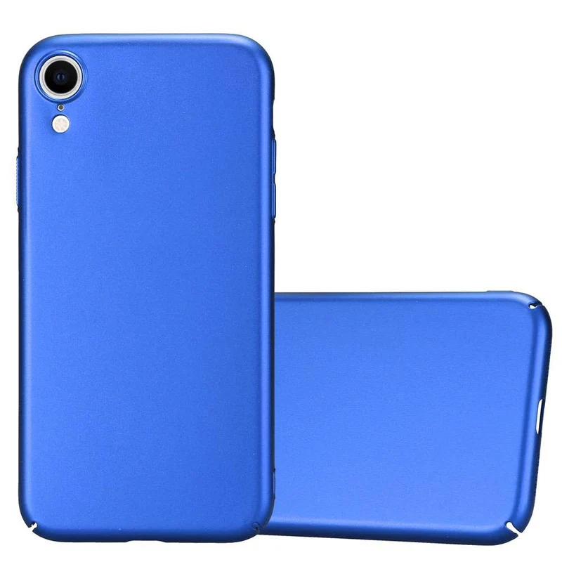Cadorabo Hülle kompatibel mit Apple iPhone XR Hard Case Schutzhülle in Metall Optik gegen Kratzer und Stöße