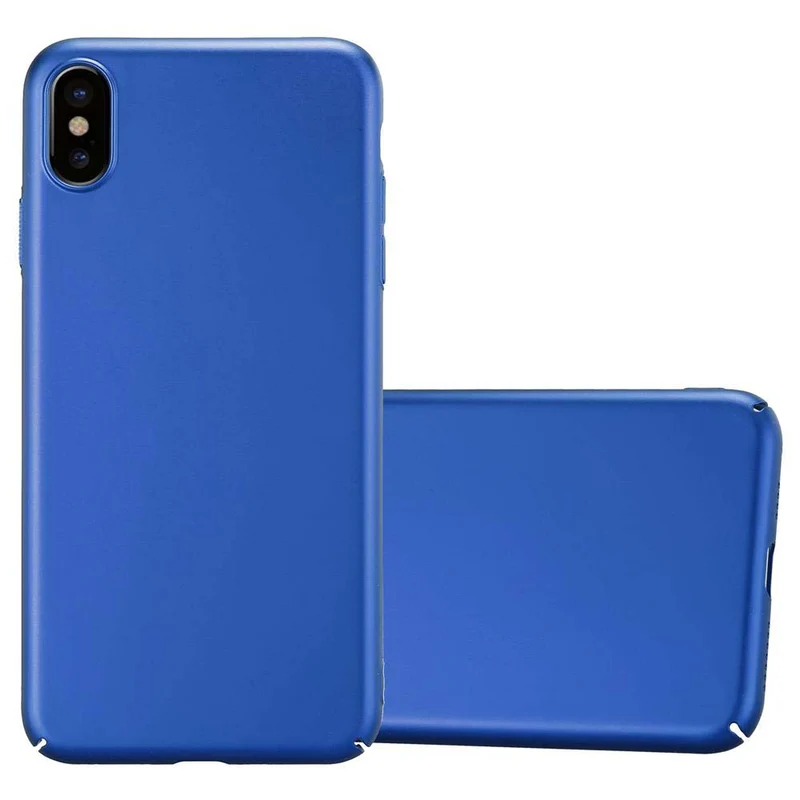 Cadorabo Hülle kompatibel mit Apple iPhone XS MAX Hard Case Schutzhülle in Metall Optik gegen Kratzer und Stöße