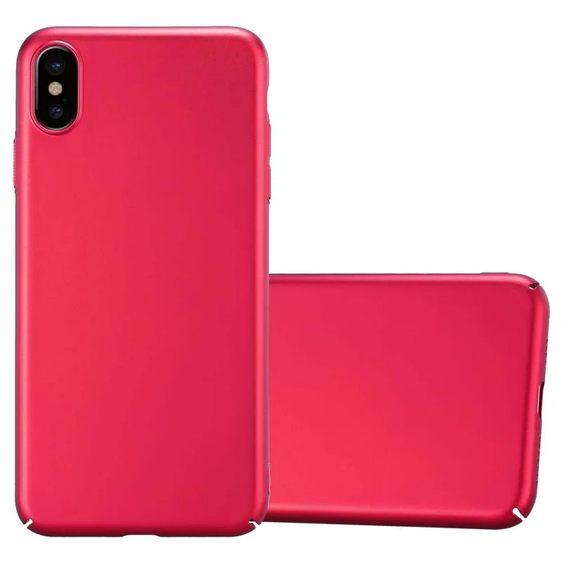 Cadorabo Hülle kompatibel mit Apple iPhone XS MAX Hard Case Schutzhülle in Metall Optik gegen Kratzer und Stöße