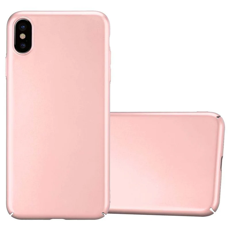 Cadorabo Hülle kompatibel mit Apple iPhone XS MAX Hard Case Schutzhülle in Metall Optik gegen Kratzer und Stöße