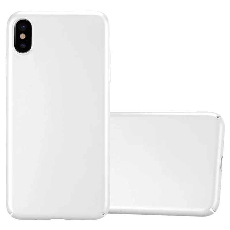 Cadorabo Hülle kompatibel mit Apple iPhone XS MAX Hard Case Schutzhülle in Metall Optik gegen Kratzer und Stöße