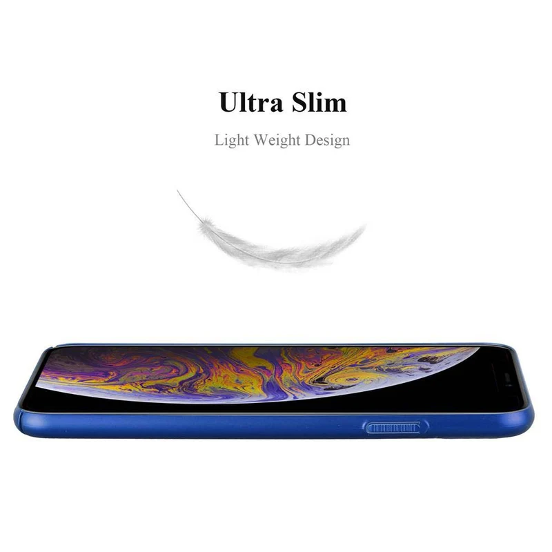 Cadorabo Hülle kompatibel mit Apple iPhone XS MAX Hard Case Schutzhülle in Metall Optik gegen Kratzer und Stöße