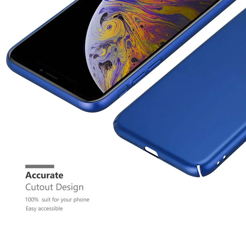 Cadorabo Hülle kompatibel mit Apple iPhone XS MAX Hard Case Schutzhülle in Metall Optik gegen Kratzer und Stöße