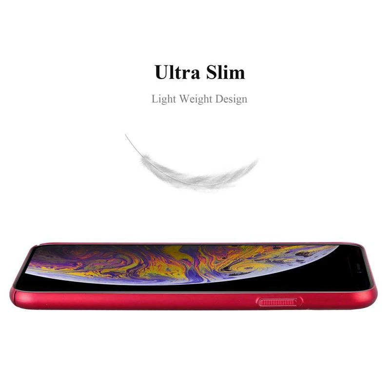 Cadorabo Hülle kompatibel mit Apple iPhone XS MAX Hard Case Schutzhülle in Metall Optik gegen Kratzer und Stöße