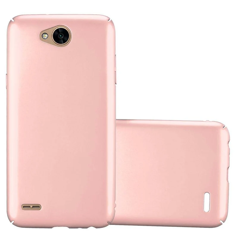 Cadorabo Hülle kompatibel mit LG X POWER 2 Hard Case Schutzhülle in Metall Optik gegen Kratzer und Stöße