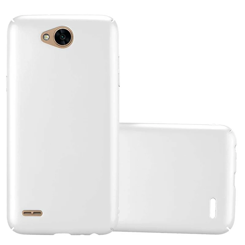 Cadorabo Hülle kompatibel mit LG X POWER 2 Hard Case Schutzhülle in Metall Optik gegen Kratzer und Stöße