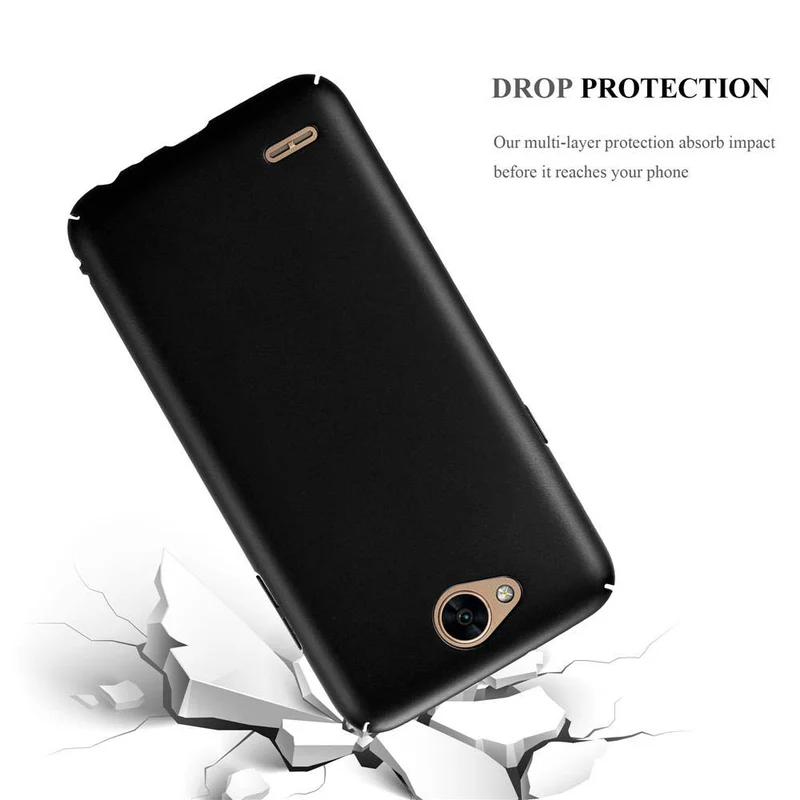 Cadorabo Hülle kompatibel mit LG X POWER 2 Hard Case Schutzhülle in Metall Optik gegen Kratzer und Stöße