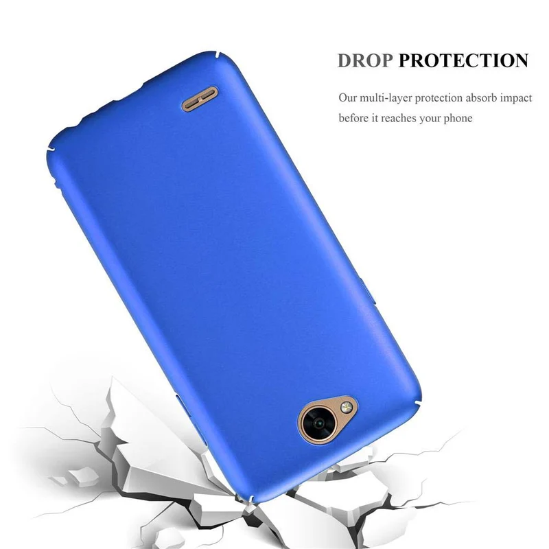 Cadorabo Hülle kompatibel mit LG X POWER 2 Hard Case Schutzhülle in Metall Optik gegen Kratzer und Stöße