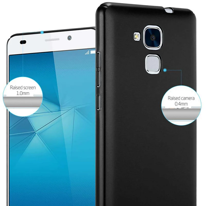 Cadorabo Hülle kompatibel mit Honor 5C Hard Case Schutzhülle in Metall Optik gegen Kratzer und Stöße