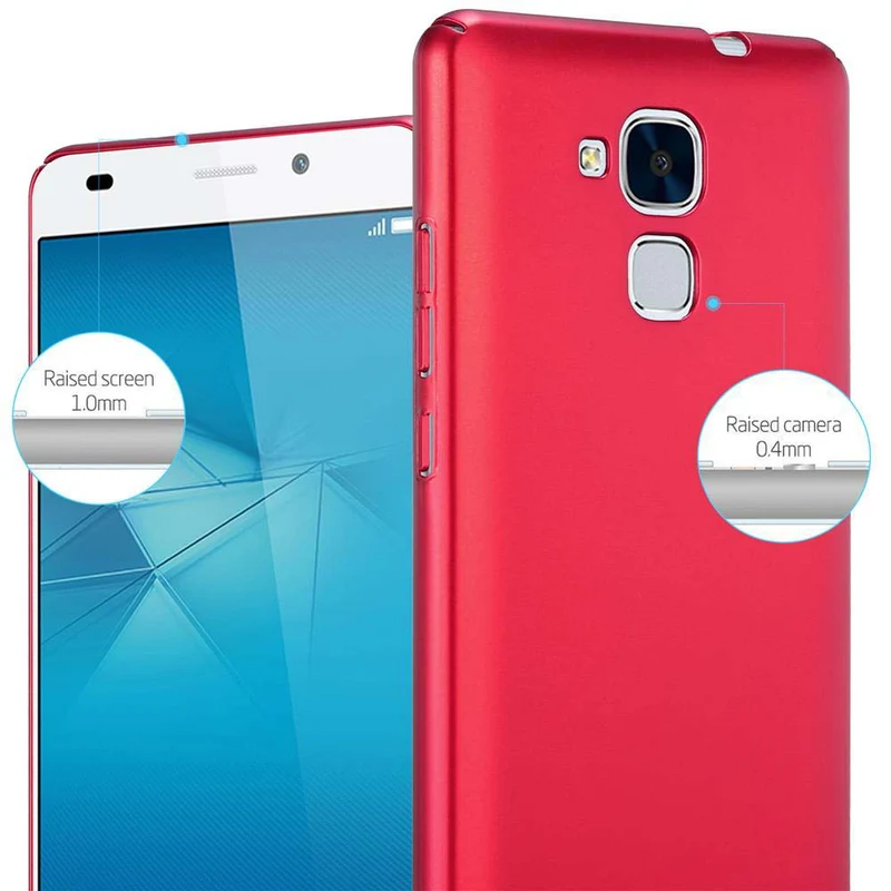Cadorabo Hülle kompatibel mit Honor 5C Hard Case Schutzhülle in Metall Optik gegen Kratzer und Stöße