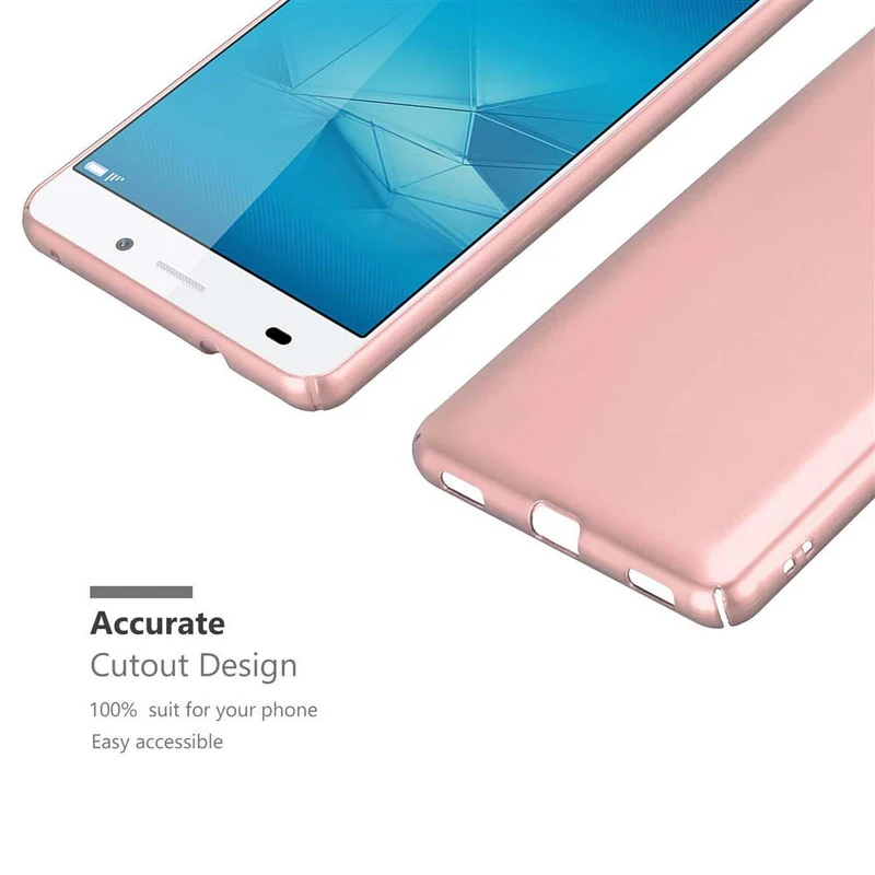 Cadorabo Hülle kompatibel mit Honor 5C Hard Case Schutzhülle in Metall Optik gegen Kratzer und Stöße