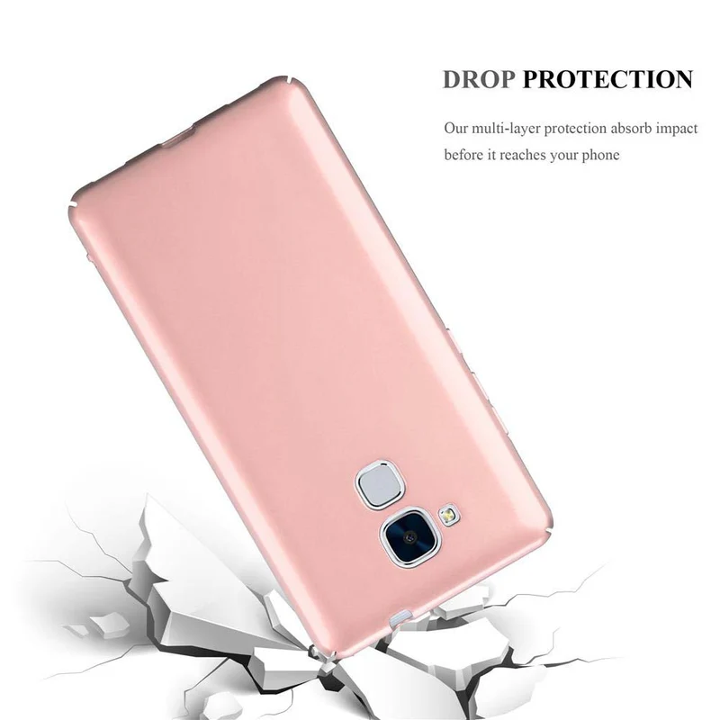 Cadorabo Hülle kompatibel mit Honor 5C Hard Case Schutzhülle in Metall Optik gegen Kratzer und Stöße
