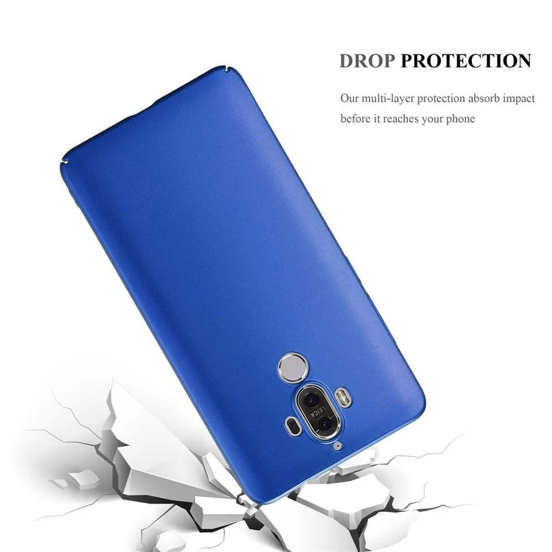 Cadorabo Hülle kompatibel mit Huawei MATE 9 Hard Case Schutzhülle in Metall Optik gegen Kratzer und Stöße