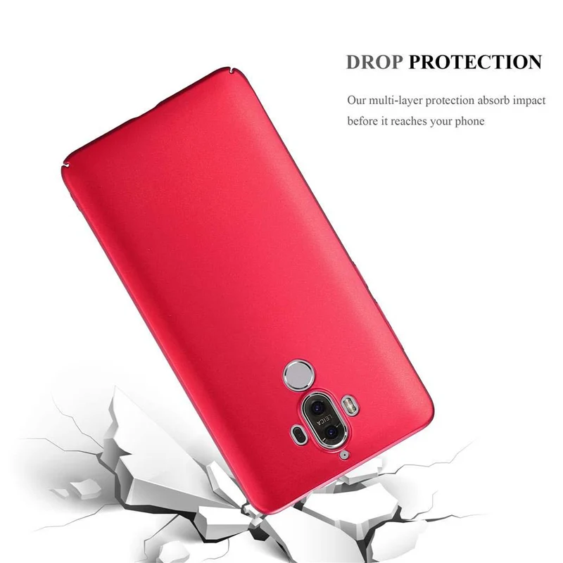 Cadorabo Hülle kompatibel mit Huawei MATE 9 Hard Case Schutzhülle in Metall Optik gegen Kratzer und Stöße