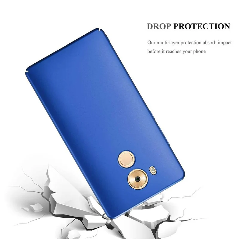 Cadorabo Hülle kompatibel mit Huawei MATE 8 Hard Case Schutzhülle in Metall Optik gegen Kratzer und Stöße