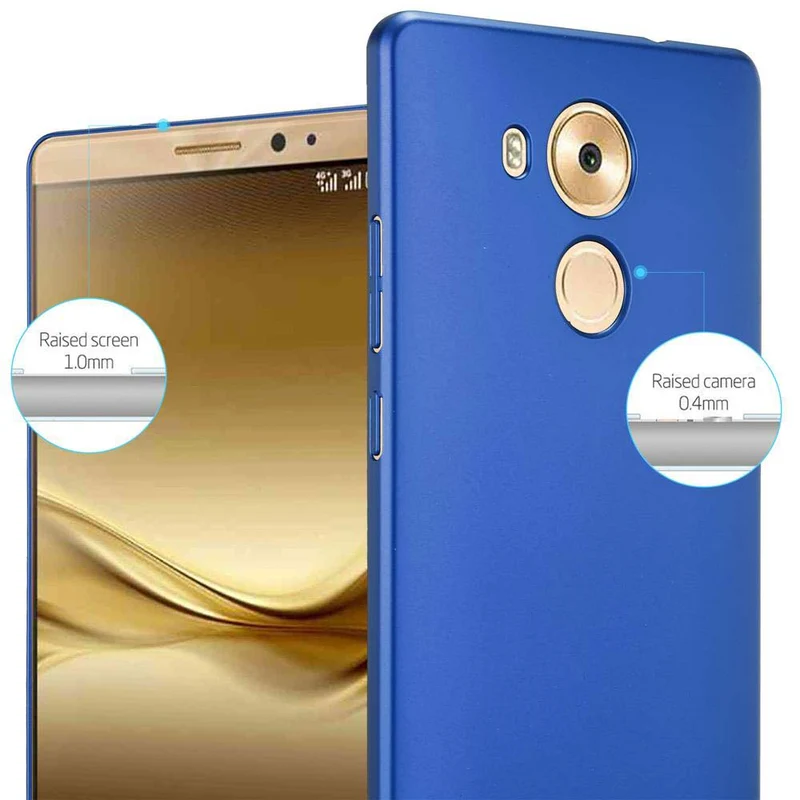 Cadorabo Hülle kompatibel mit Huawei MATE 8 Hard Case Schutzhülle in Metall Optik gegen Kratzer und Stöße
