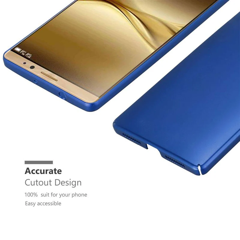 Cadorabo Hülle kompatibel mit Huawei MATE 8 Hard Case Schutzhülle in Metall Optik gegen Kratzer und Stöße