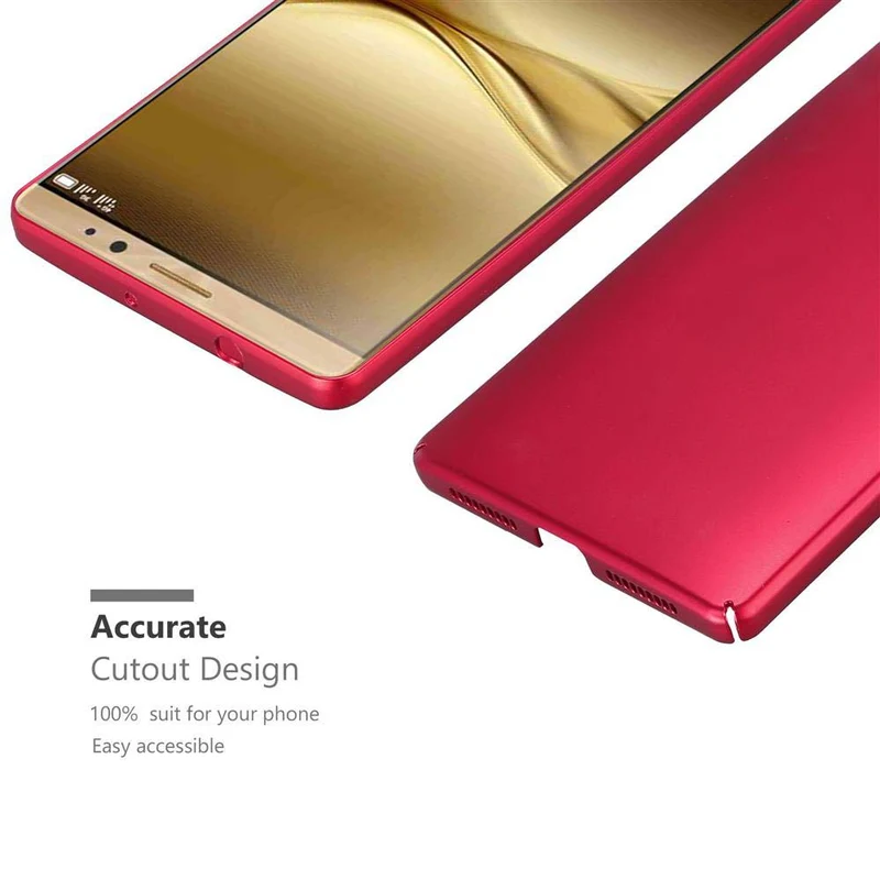 Cadorabo Hülle kompatibel mit Huawei MATE 8 Hard Case Schutzhülle in Metall Optik gegen Kratzer und Stöße